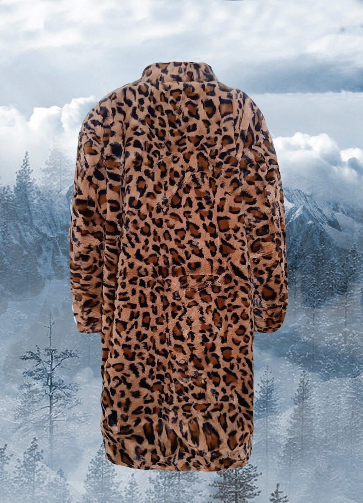 animal print γούνινο παλτό F/W 2022/23 - Parizianista.gr