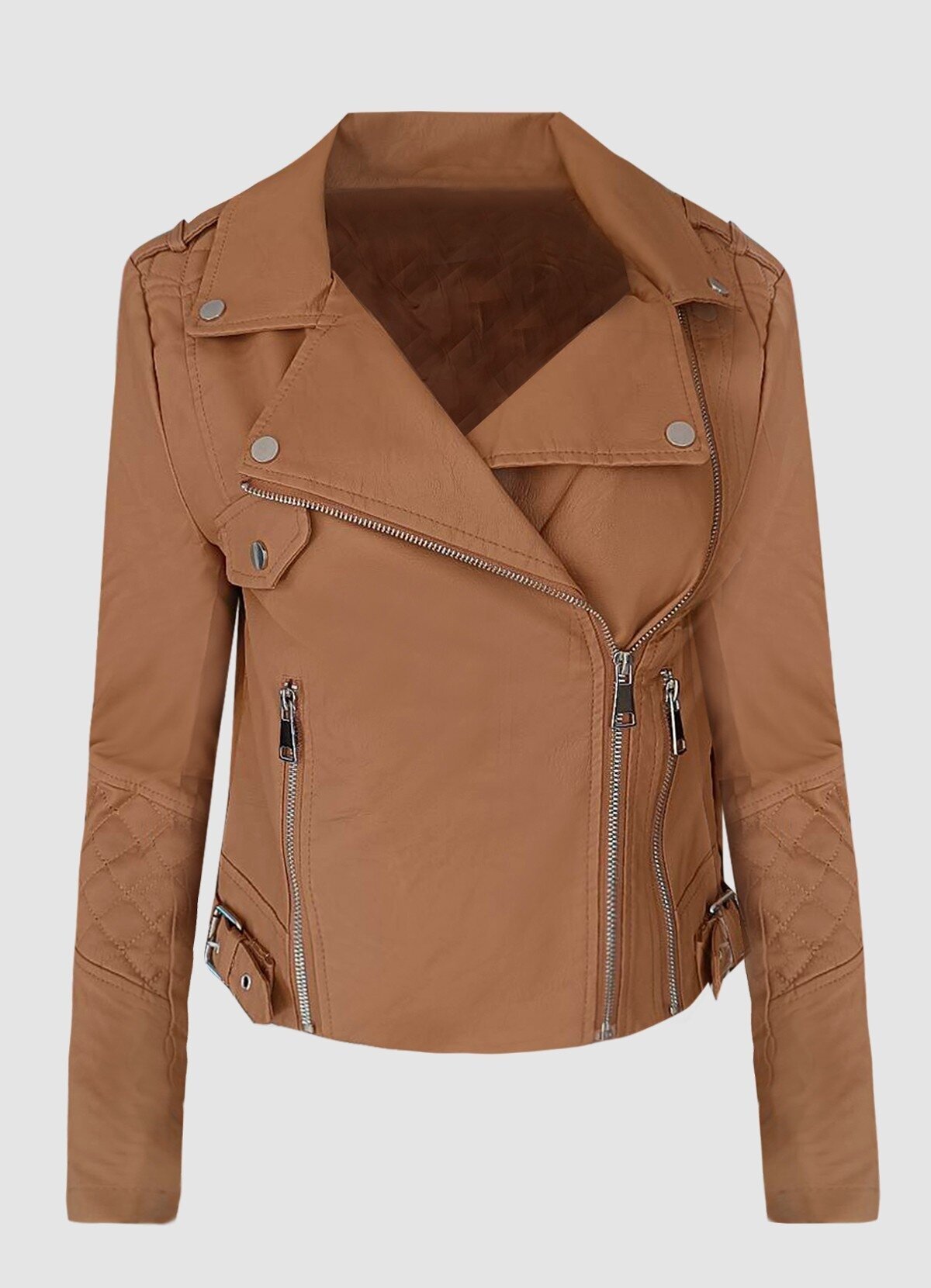 δερματίνη jacket με ιδιαίτερες ραφές - Parizianista.gr