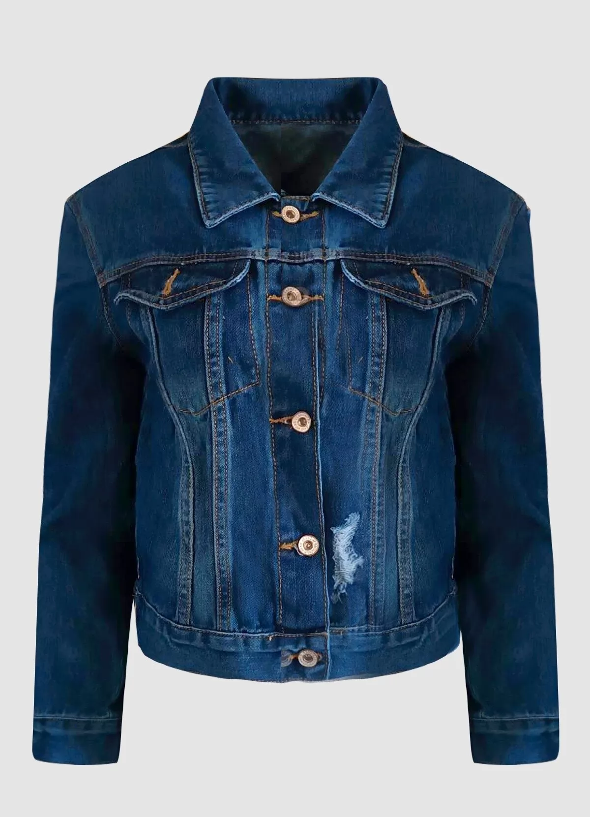 jean jacket με ιδιαίτερο σχέδιο στην πλάτη - Parizianista.gr