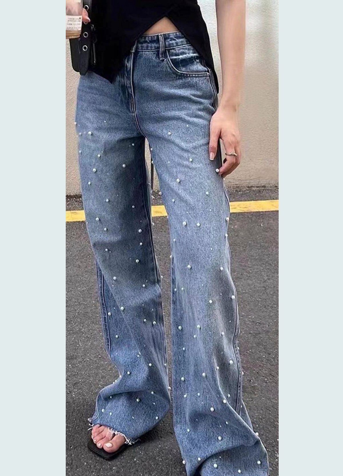 jean παντελόνι με πέρλες - Parizianista.gr