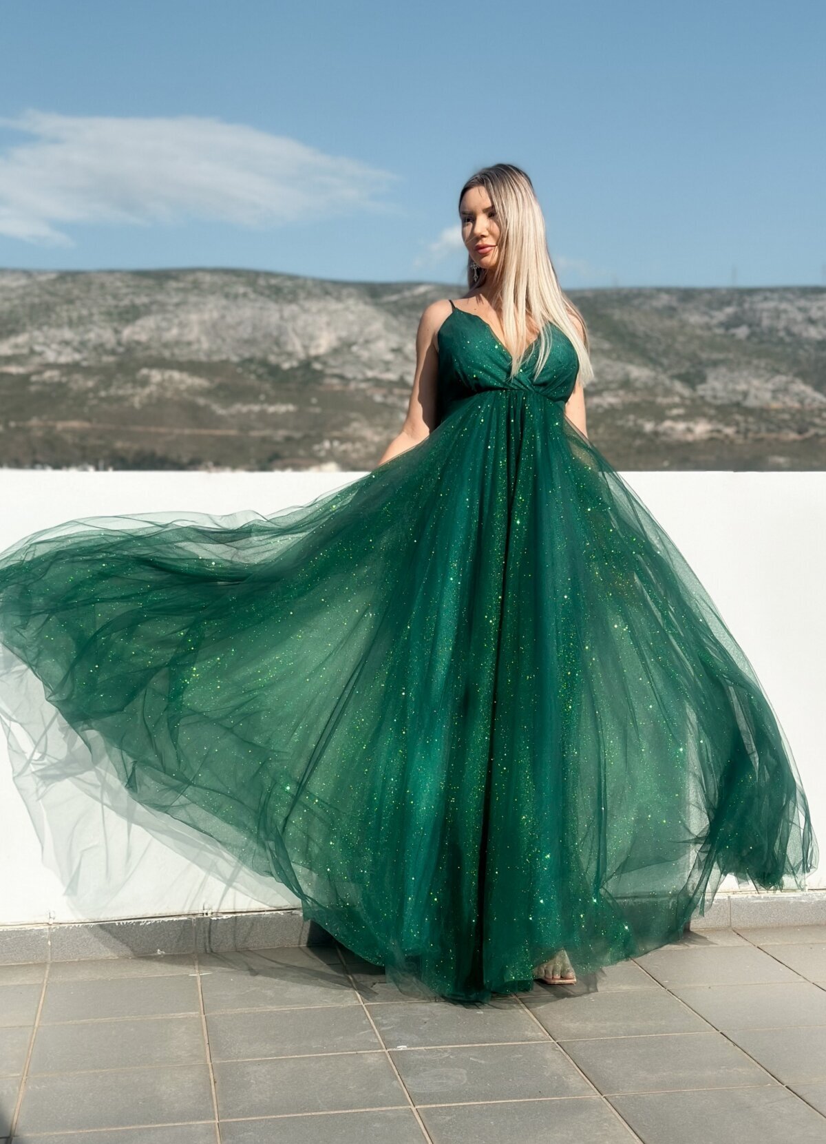 maxi φόρεμα με glitter - Parizianista.gr