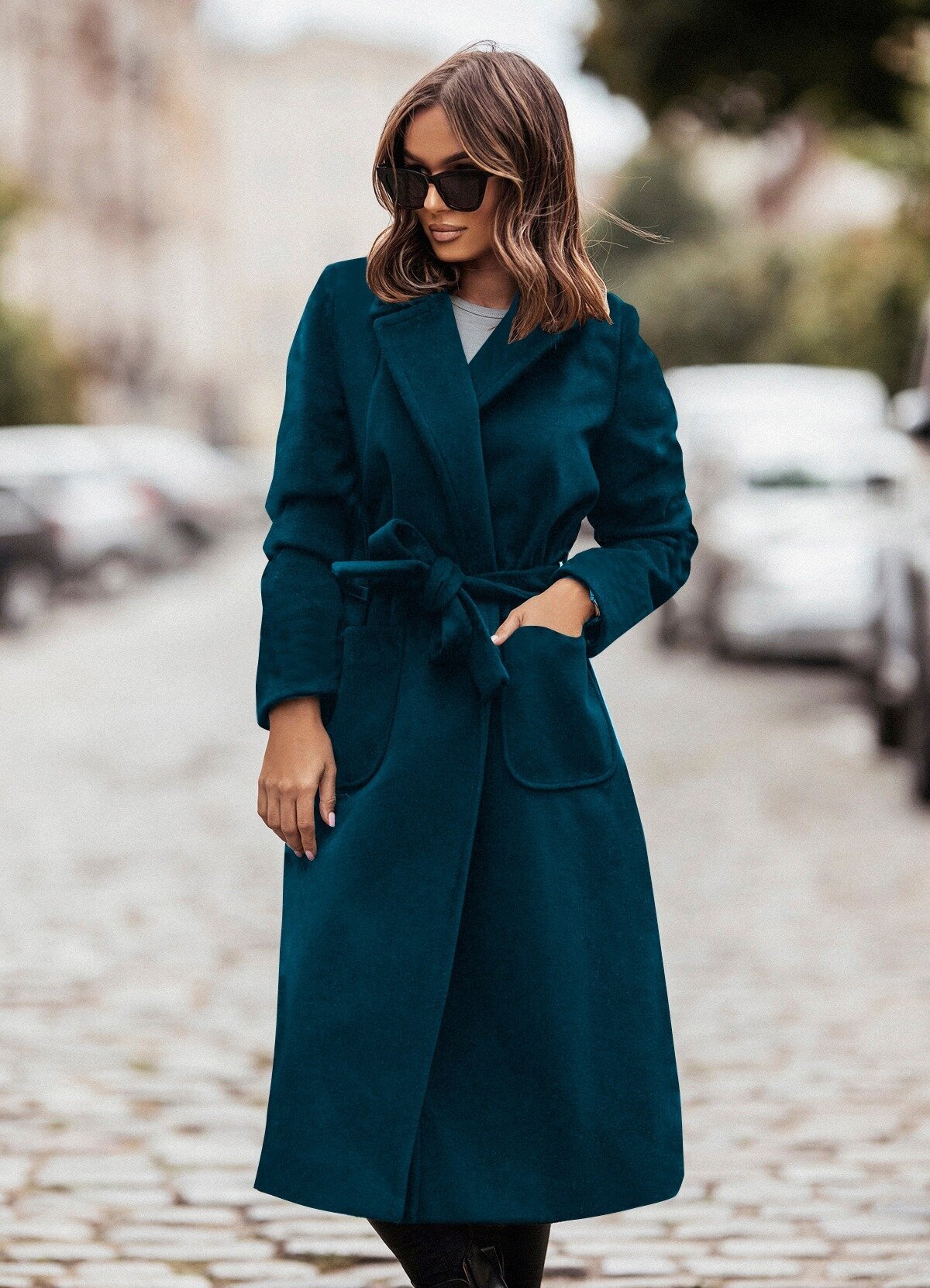 μεσάτο παλτό με ζώνη - Parizianista.gr